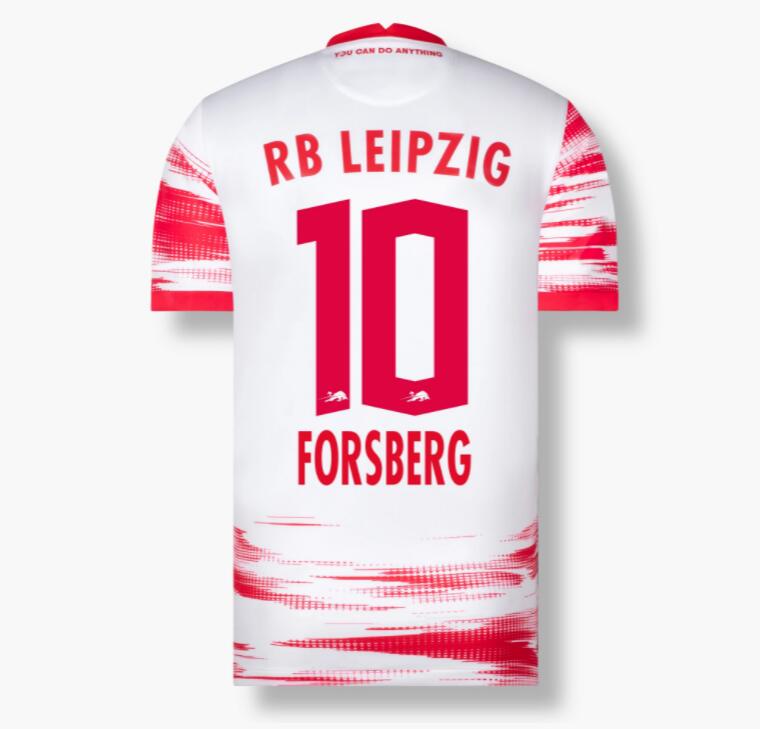 2021/22 RB Leipzig Home Kit Soccer Jersey FORSBERG 10 printing